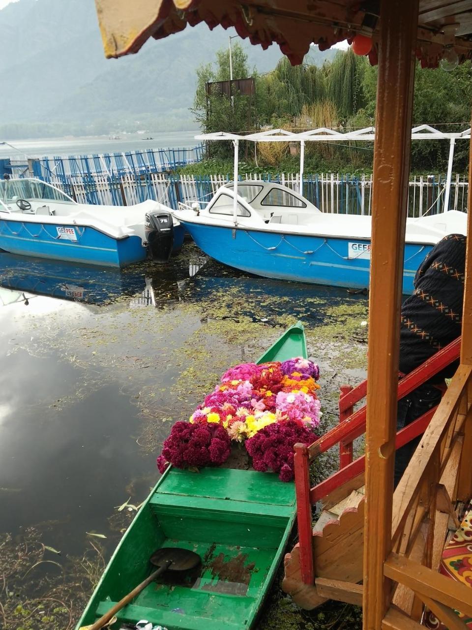 Houseboat Young Snow View Front Line Dal Lake Srīnagar 외부 사진